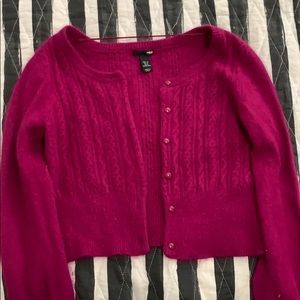 Pink Cropped Sweater